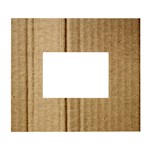 Brown Cardboard Texture Macro, Cardboard, Cardboard White Wall Photo Frame 5  x 7 