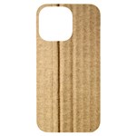 Brown Cardboard Texture Macro, Cardboard, Cardboard iPhone 14 Pro Max Black UV Print Case