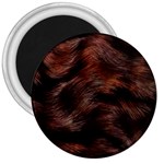 Brown Wool Texture 3  Magnets