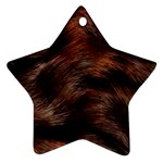 Brown Wool Texture Ornament (Star)