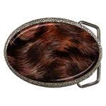 Brown Wool Texture Belt Buckles