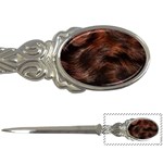 Brown Wool Texture Letter Opener