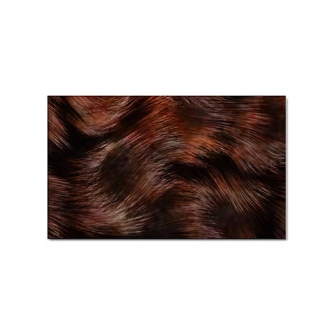 Brown Wool Texture Sticker Rectangular (100 pack) from ArtsNow.com Front