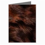 Brown Wool Texture Greeting Card