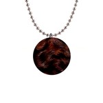 Brown Wool Texture 1  Button Necklace