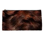 Brown Wool Texture Pencil Case