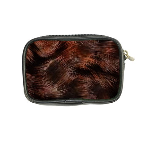 Brown Wool Texture Coin Purse from ArtsNow.com Back