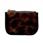 Brown Wool Texture Mini Coin Purse