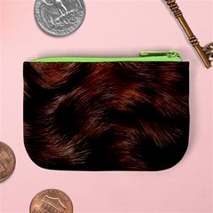 Brown Wool Texture Mini Coin Purse from ArtsNow.com Back