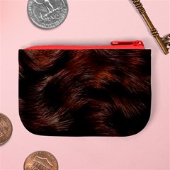 Brown Wool Texture Mini Coin Purse from ArtsNow.com Back