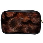 Brown Wool Texture Toiletries Bag (One Side)