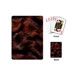 Brown Wool Texture Playing Cards Single Design (Mini)