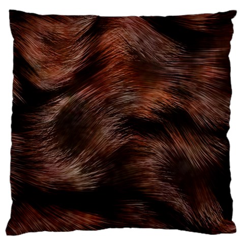 Brown Wool Texture Large Cushion Case (Two Sides) from ArtsNow.com Back