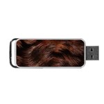 Brown Wool Texture Portable USB Flash (One Side)