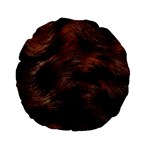 Brown Wool Texture Standard 15  Premium Round Cushions