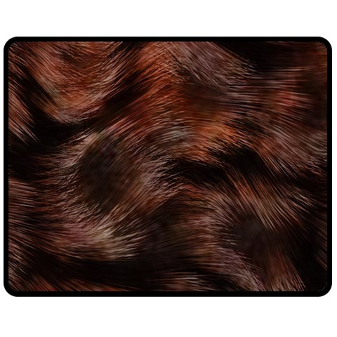 Brown Wool Texture Two Sides Fleece Blanket (Medium) from ArtsNow.com 58.8 x47.4  Blanket Back