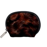 Brown Wool Texture Accessory Pouch (Small)