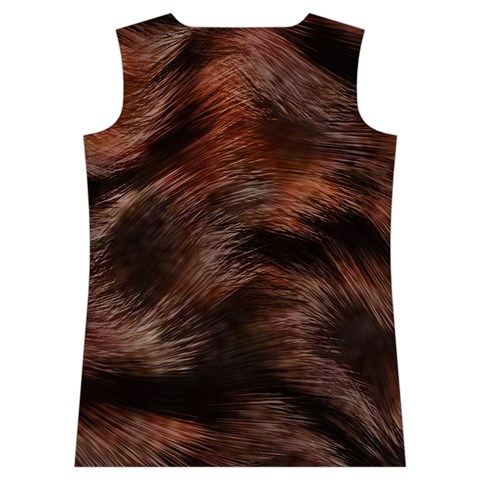 Brown Wool Texture Women s Basketball Tank Top from ArtsNow.com Back