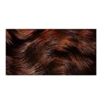 Brown Wool Texture Satin Wrap 35  x 70 