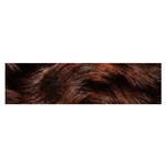 Brown Wool Texture Oblong Satin Scarf (16  x 60 )