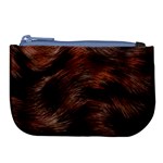 Brown Wool Texture Large Coin Purse