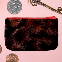 Brown Wool Texture Large Coin Purse from ArtsNow.com Back