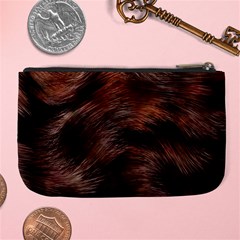 Brown Wool Texture Large Coin Purse from ArtsNow.com Back