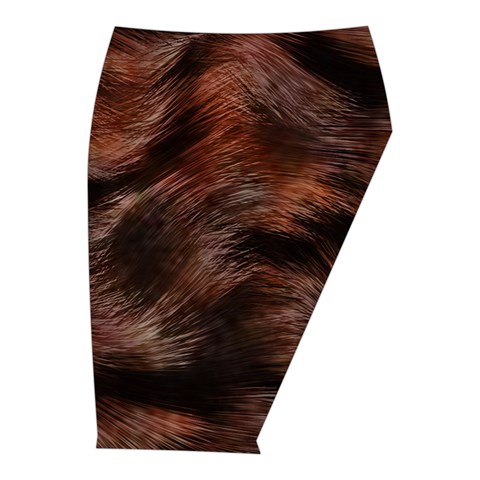 Brown Wool Texture Midi Wrap Pencil Skirt from ArtsNow.com  Front Right 