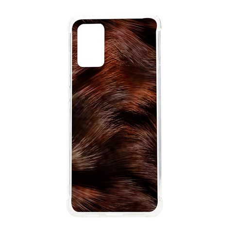 Brown Wool Texture Samsung Galaxy S20 Plus 6.7 Inch TPU UV Case from ArtsNow.com Front