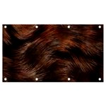 Brown Wool Texture Banner and Sign 7  x 4 