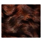 Brown Wool Texture Premium Plush Fleece Blanket (Small)