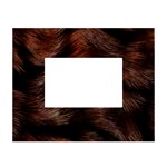 Brown Wool Texture White Tabletop Photo Frame 4 x6 