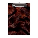 Brown Wool Texture A5 Acrylic Clipboard