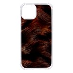 Brown Wool Texture iPhone 14 TPU UV Print Case