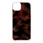 Brown Wool Texture iPhone 14 Plus TPU UV Print Case