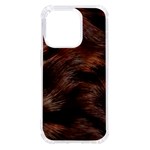 Brown Wool Texture iPhone 14 Pro TPU UV Print Case