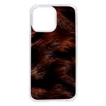 Brown Wool Texture iPhone 14 Pro Max TPU UV Print Case