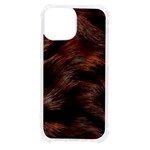 Brown Wool Texture iPhone 13 mini TPU UV Print Case