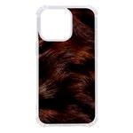 Brown Wool Texture iPhone 13 Pro TPU UV Print Case