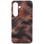 Brown Wool Texture Samsung Galaxy S24 6.2 Inch Black TPU UV Case