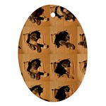 Carton, Brown Ornament (Oval)