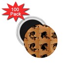 Carton, Brown 1.75  Magnets (100 pack) 