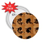 Carton, Brown 2.25  Buttons (10 pack) 