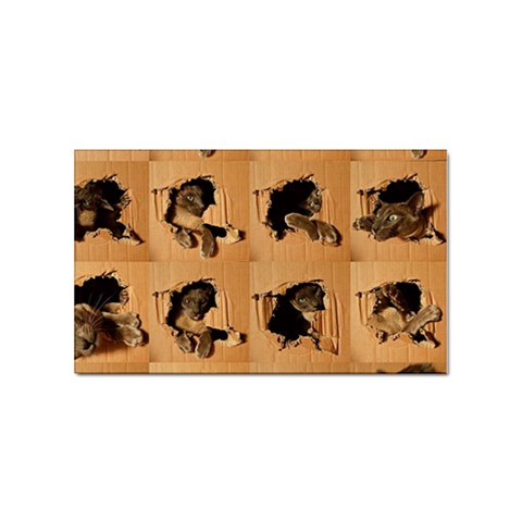 Carton, Brown Sticker Rectangular (100 pack) from ArtsNow.com Front