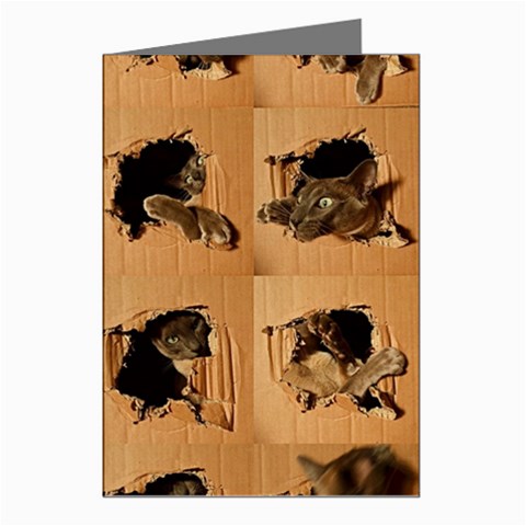 Carton, Brown Greeting Cards (Pkg of 8) from ArtsNow.com Left