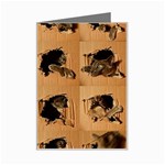 Carton, Brown Mini Greeting Card