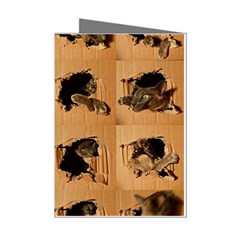 Carton, Brown Mini Greeting Cards (Pkg of 8) from ArtsNow.com Left