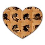 Carton, Brown Heart Mousepad