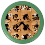 Carton, Brown Color Wall Clock