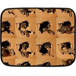 Carton, Brown Two Sides Fleece Blanket (Mini)